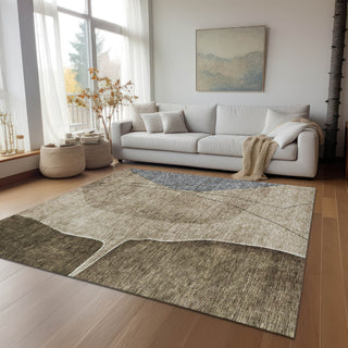 Piper Looms Chantille Modern ACN696 Brown Area Rug