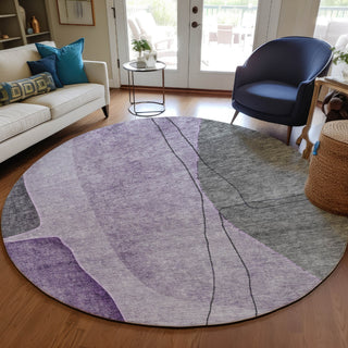 Piper Looms Chantille Modern ACN696 Purple Area Rug