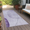 Piper Looms Chantille Modern ACN696 Purple Area Rug