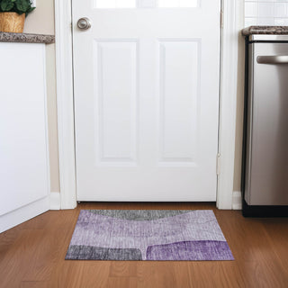 Piper Looms Chantille Modern ACN696 Purple Area Rug