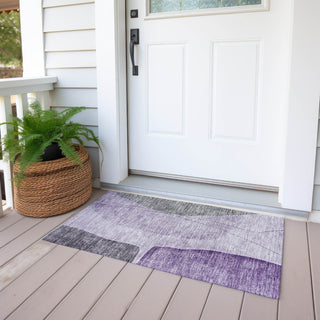 Piper Looms Chantille Modern ACN696 Purple Area Rug