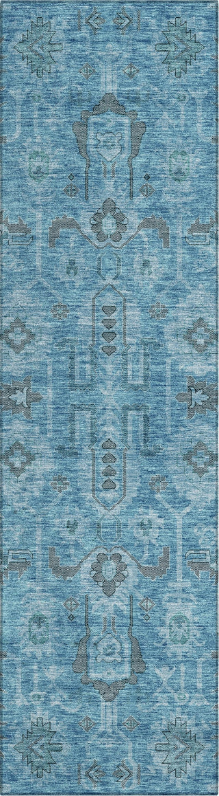 Piper Looms Chantille Oriental ACN697 Blue Area Rug