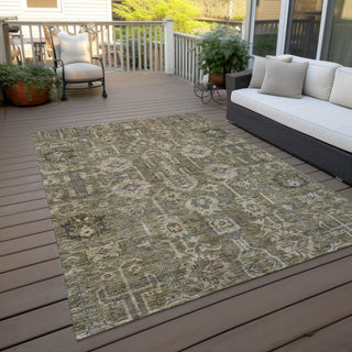 Piper Looms Chantille Oriental ACN697 Brown Area Rug