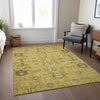 Piper Looms Chantille Oriental ACN697 Gold Area Rug Lifestyle Image Feature