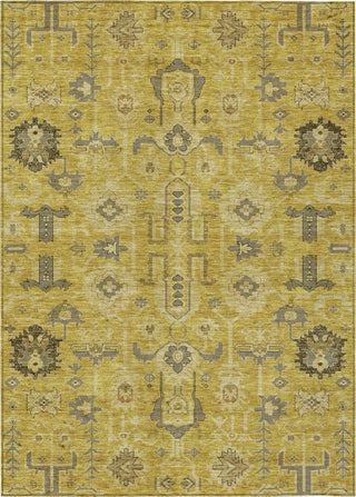 Piper Looms Chantille Oriental ACN697 Gold Area Rug