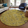 Piper Looms Chantille Oriental ACN697 Gold Area Rug