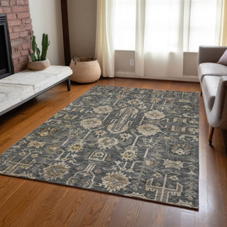 Piper Looms Chantille Oriental ACN697 Gray Area Rug