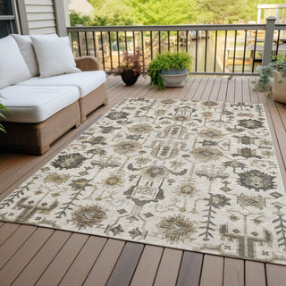 Piper Looms Chantille Oriental ACN697 Ivory Area Rug