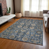 Piper Looms Chantille Oriental ACN697 Navy Area Rug