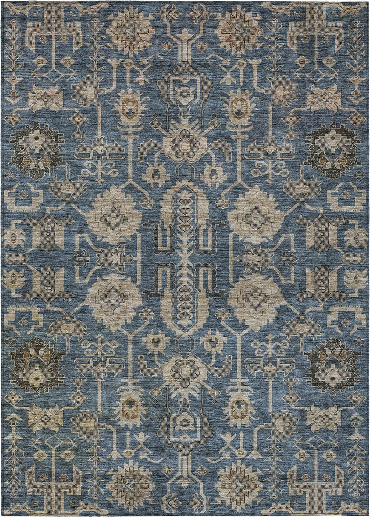 Piper Looms Chantille Oriental ACN697 Navy Area Rug