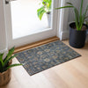 Piper Looms Chantille Oriental ACN697 Navy Area Rug