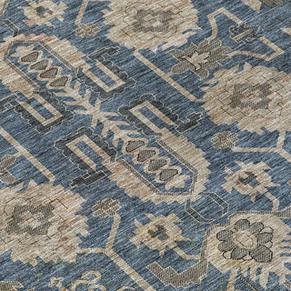 Piper Looms Chantille Oriental ACN697 Navy Area Rug