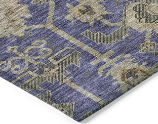 Piper Looms Chantille Oriental ACN697 Purple Area Rug