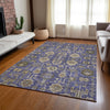 Piper Looms Chantille Oriental ACN697 Purple Area Rug