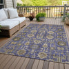 Piper Looms Chantille Oriental ACN697 Purple Area Rug