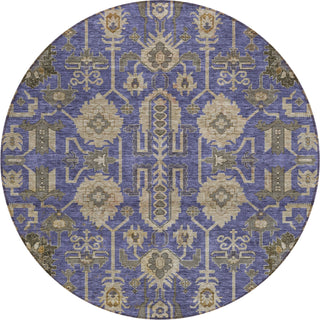 Piper Looms Chantille Oriental ACN697 Purple Area Rug