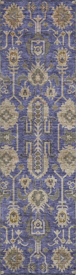 Piper Looms Chantille Oriental ACN697 Purple Area Rug