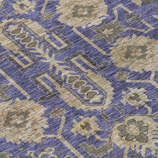 Piper Looms Chantille Oriental ACN697 Purple Area Rug