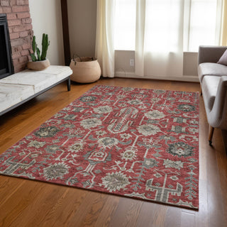 Piper Looms Chantille Oriental ACN697 Red Area Rug