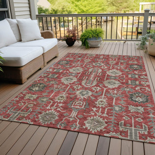 Piper Looms Chantille Oriental ACN697 Red Area Rug