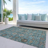 Piper Looms Chantille Oriental ACN697 Teal Area Rug