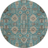 Piper Looms Chantille Oriental ACN697 Teal Area Rug