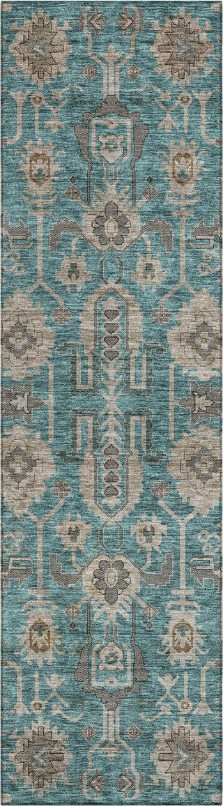 Piper Looms Chantille Oriental ACN697 Teal Area Rug