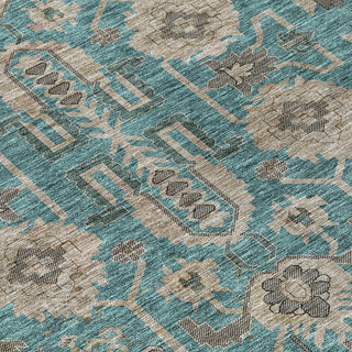 Piper Looms Chantille Oriental ACN697 Teal Area Rug