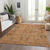 Piper Looms Chantille Oriental ACN697 Terracotta Area Rug Lifestyle Image Feature