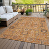 Piper Looms Chantille Oriental ACN697 Terracotta Area Rug