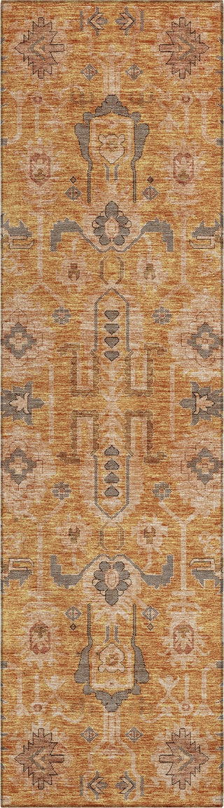 Piper Looms Chantille Oriental ACN697 Terracotta Area Rug