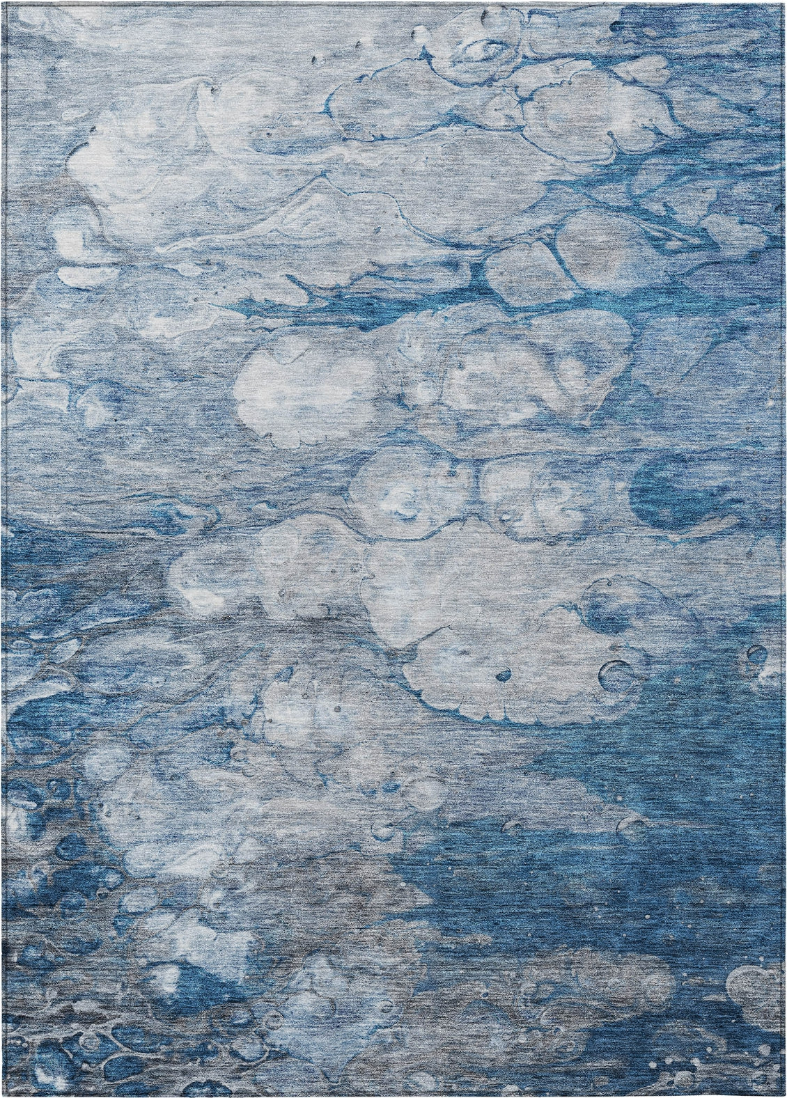 Piper Looms Chantille Abstract ACN698 Blue Area Rug