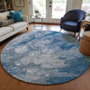 Piper Looms Chantille Abstract ACN698 Blue Area Rug