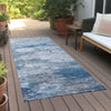 Piper Looms Chantille Abstract ACN698 Blue Area Rug