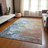 Piper Looms Chantille Abstract ACN698 Coral Area Rug