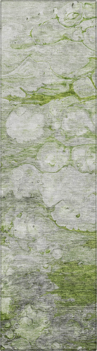 Piper Looms Chantille Abstract ACN698 Olive Area Rug