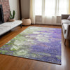 Piper Looms Chantille Abstract ACN698 Purple Area Rug