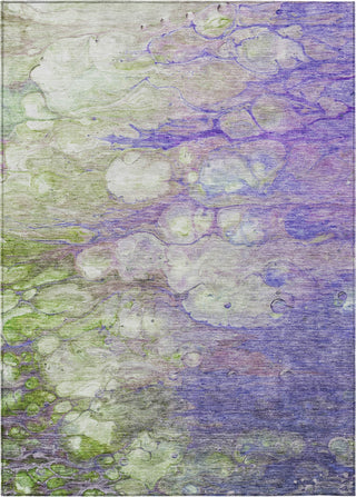 Piper Looms Chantille Abstract ACN698 Purple Area Rug