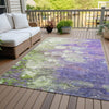 Piper Looms Chantille Abstract ACN698 Purple Area Rug