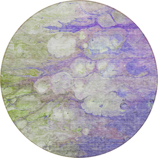 Piper Looms Chantille Abstract ACN698 Purple Area Rug