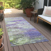 Piper Looms Chantille Abstract ACN698 Purple Area Rug