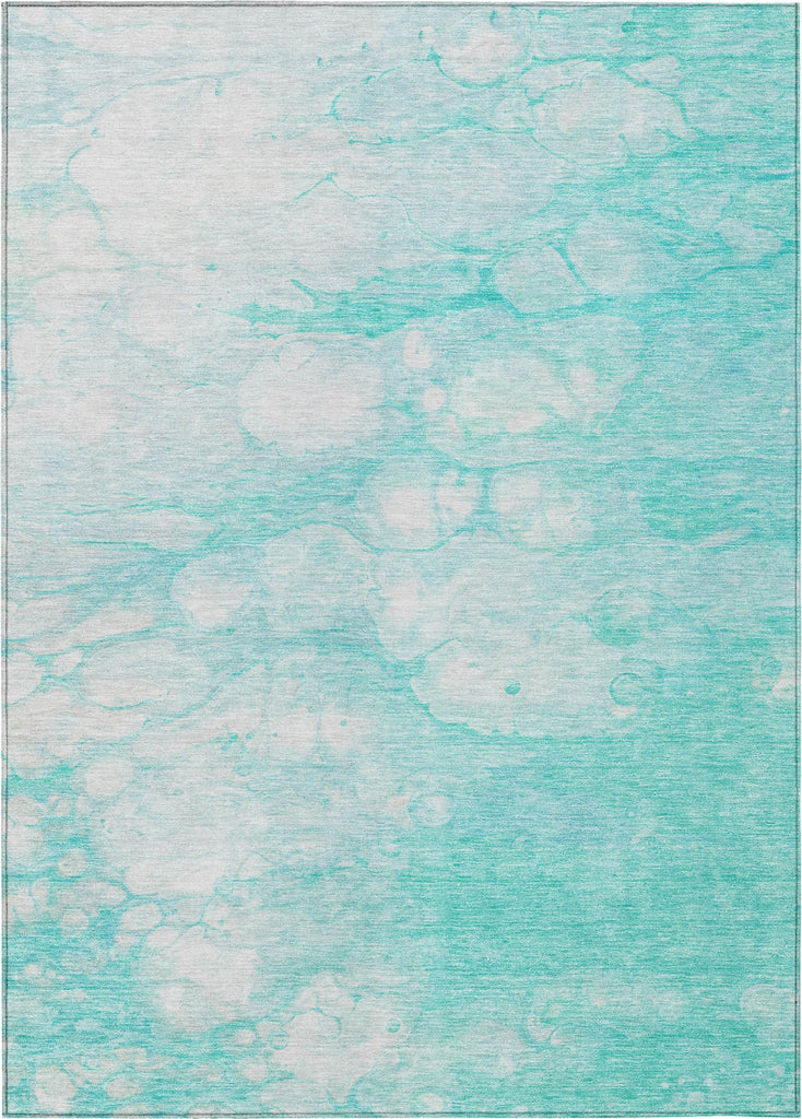 Piper Looms Chantille Abstract ACN699 Aqua Area Rug