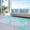 Piper Looms Chantille Abstract ACN699 Aqua Area Rug