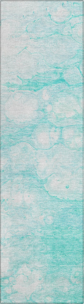 Piper Looms Chantille Abstract ACN699 Aqua Area Rug