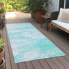 Piper Looms Chantille Abstract ACN699 Aqua Area Rug