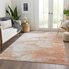 Piper Looms Chantille Abstract ACN699 Coral Area Rug Lifestyle Image Feature