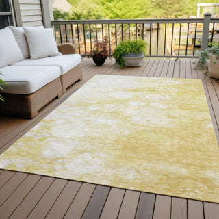 Piper Looms Chantille Abstract ACN699 Gold Area Rug