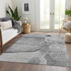 Piper Looms Chantille Floral ACN700 Gray Area Rug Lifestyle Image Feature