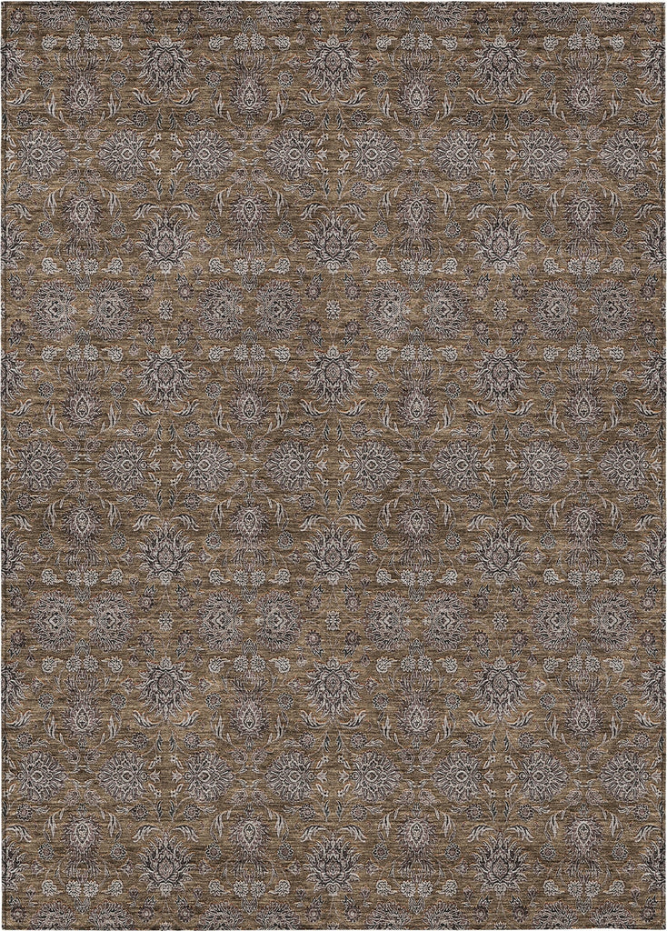 Piper Looms Chantille Floral ACN702 Chocolate Area Rug