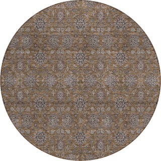 Piper Looms Chantille Floral ACN702 Chocolate Area Rug